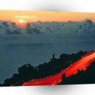 Volcano Reunion Island Lava Flow 1975 A1 XLarge Canvas