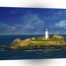 Water A Rocky Light House A1 XLarge Canvas