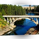 Water Alaskan River Bridge A1 XLarge Canvas