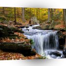Water Autumn Falls A1 XLarge Canvas