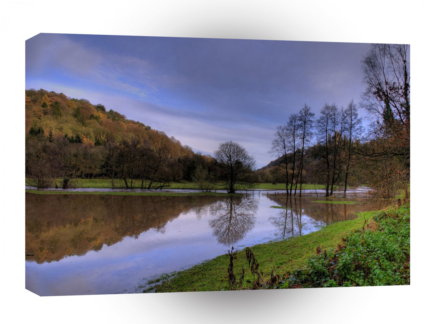 Water Autumn Reflected A1 XLarge Canvas