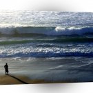 Water Bathing At Sea Shore A1 XLarge Canvas