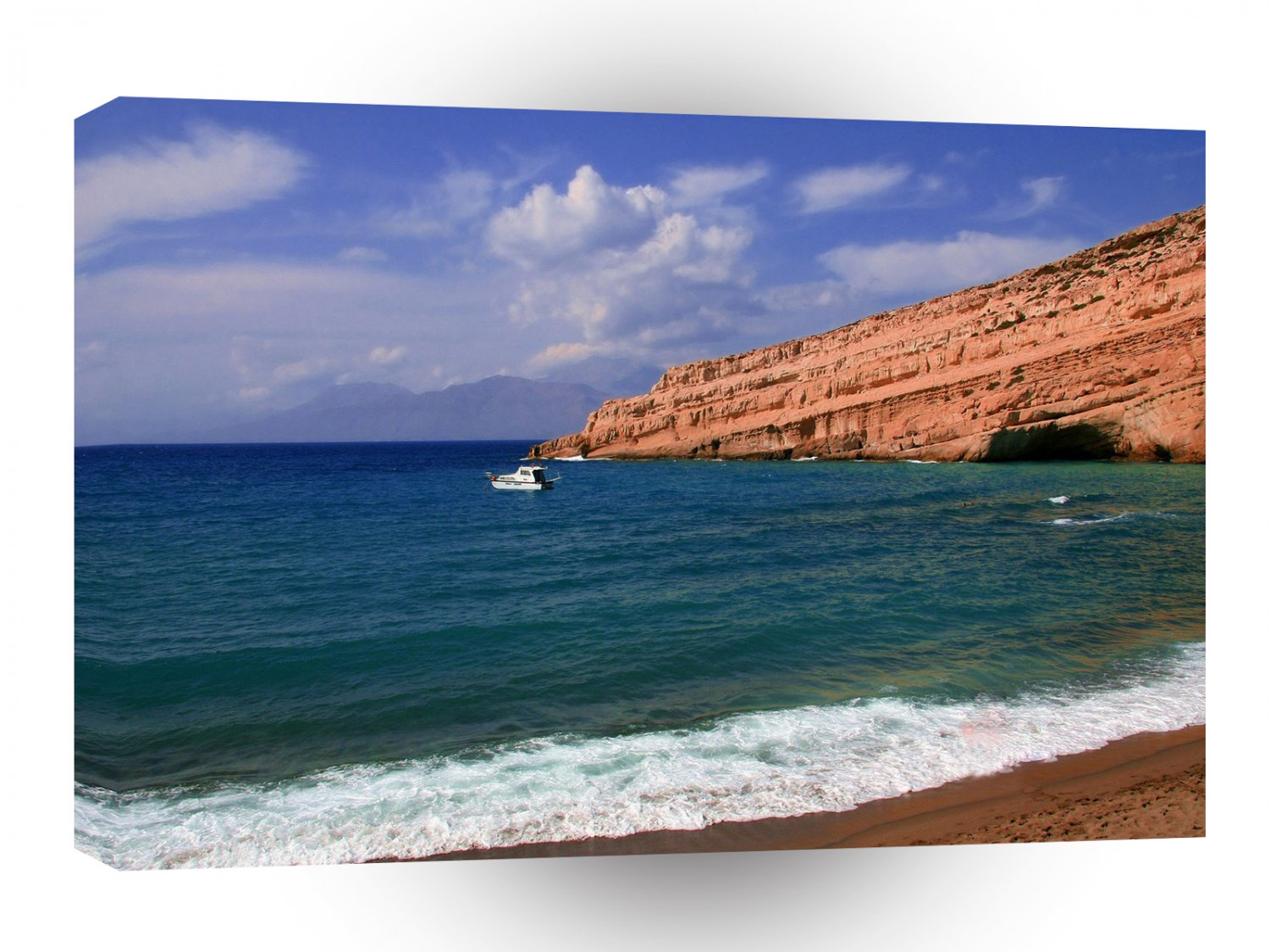 Water Beach Cliffs Seascape A1 XLarge Canvas