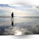 Water Beach Walk Wet Times A1 XLarge Canvas