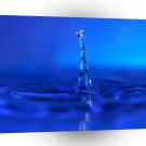 Water Blue Droplet Peaks A1 XLarge Canvas