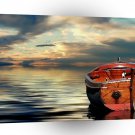 Water Boat To Nowhere A1 XLarge Canvas
