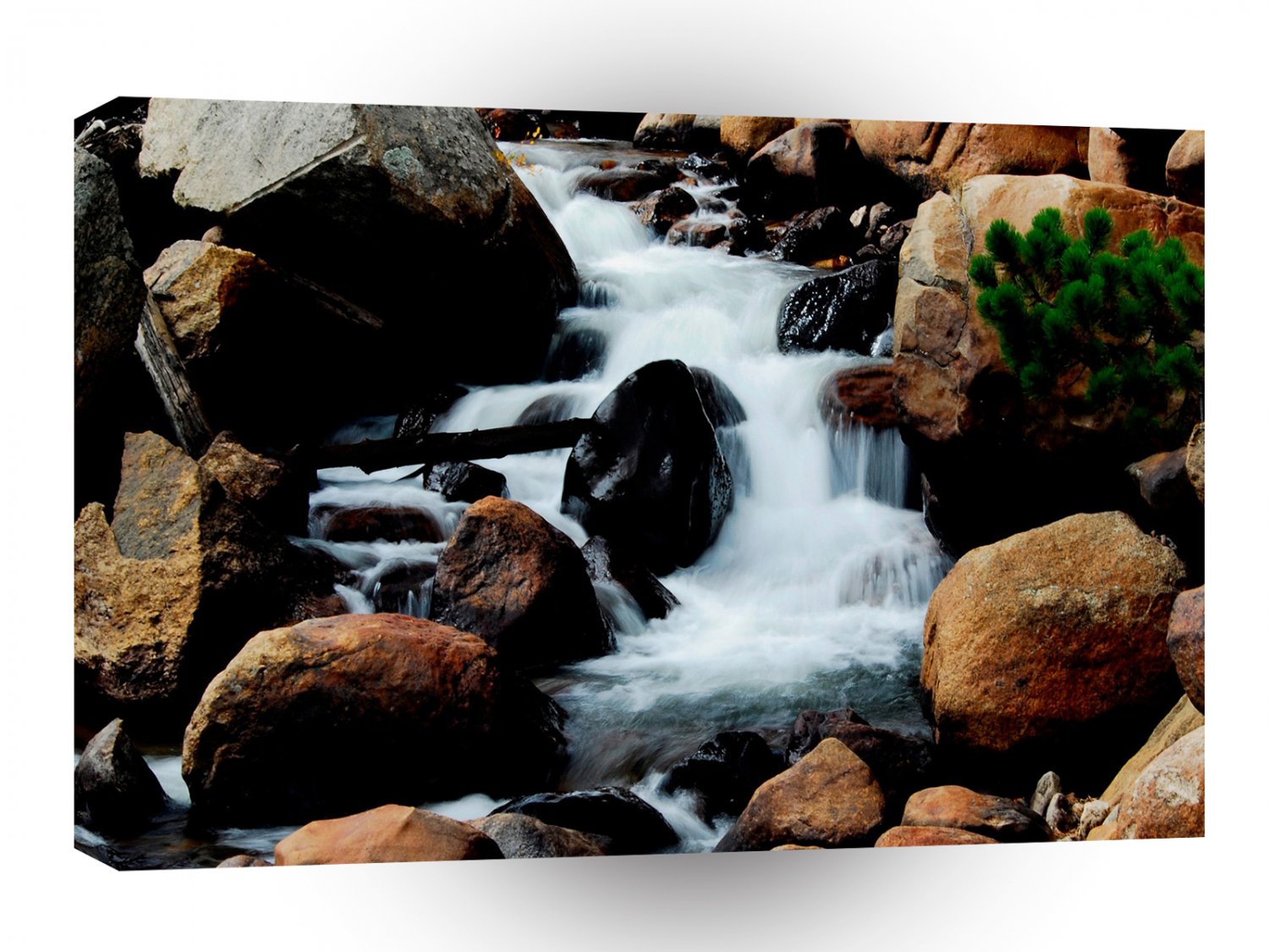 Water Bouder Stream A1 XLarge Canvas