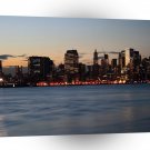 Water Canary Wharf Night Sky A1 XLarge Canvas
