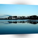 Water Cold Lake Misty Blue A1 XLarge Canvas