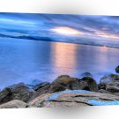 Water Dusky Night Refelction A1 XLarge Canvas