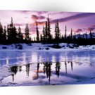 Water Evening Freeze A1 XLarge Canvas