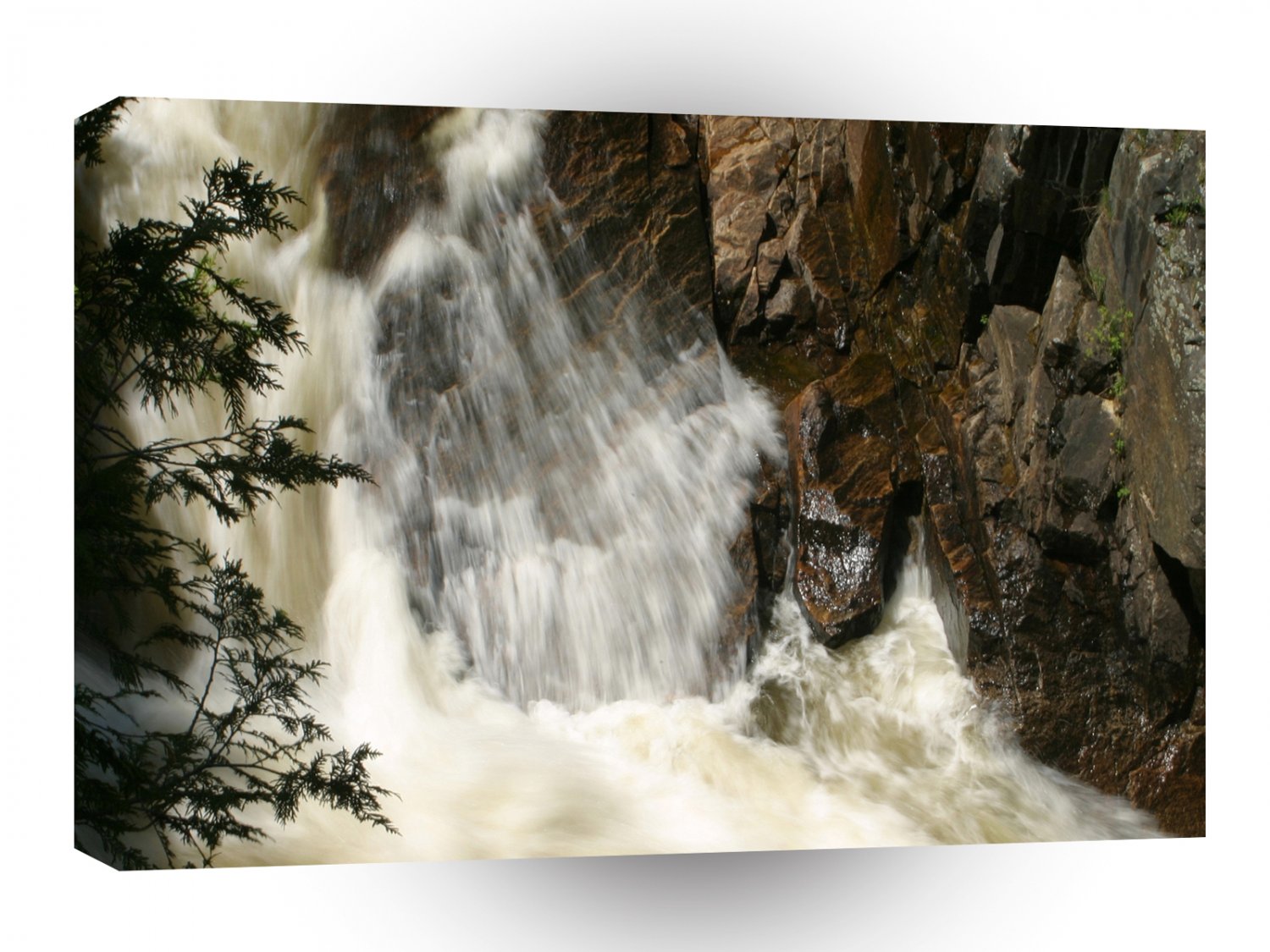 Water Falls Above A1 XLarge Canvas