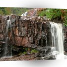 Water Falls Over Rock A1 XLarge Canvas