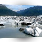 Water Glacier Mountains Glow A1 XLarge Canvas