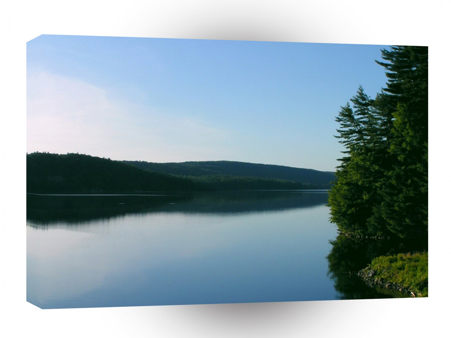 Water Hazey Reflection A1 XLarge Canvas