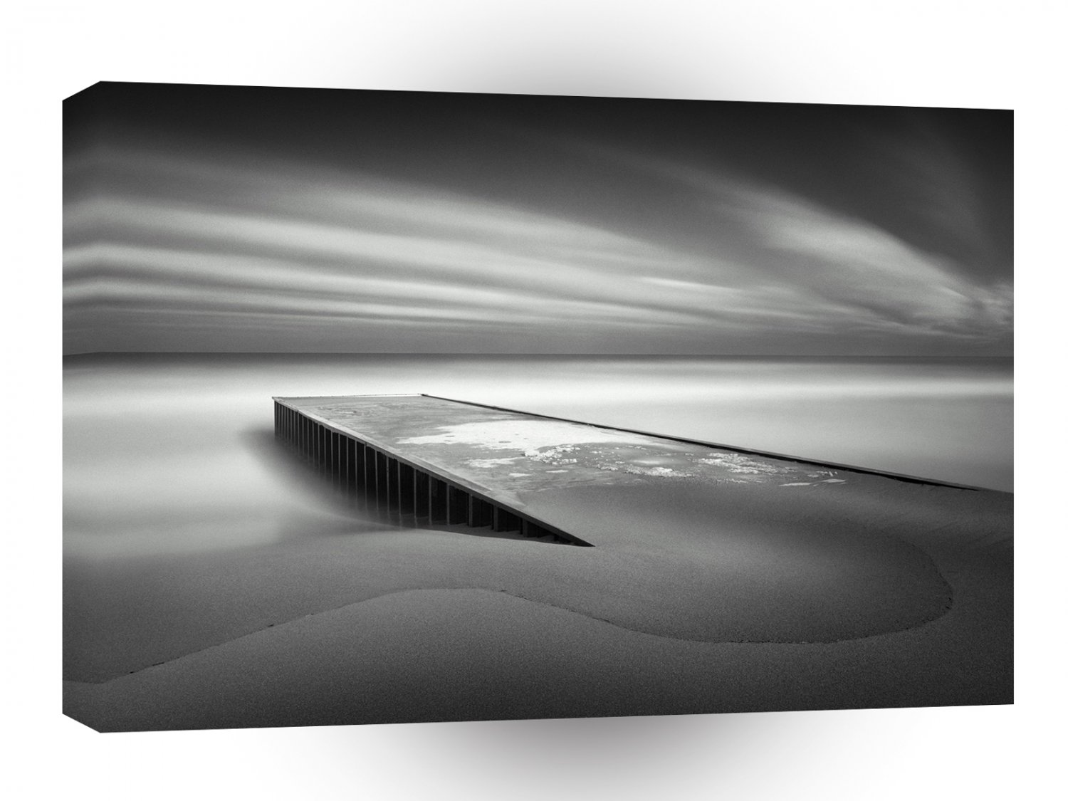 Water Ice Drift Peir A1 XLarge Canvas