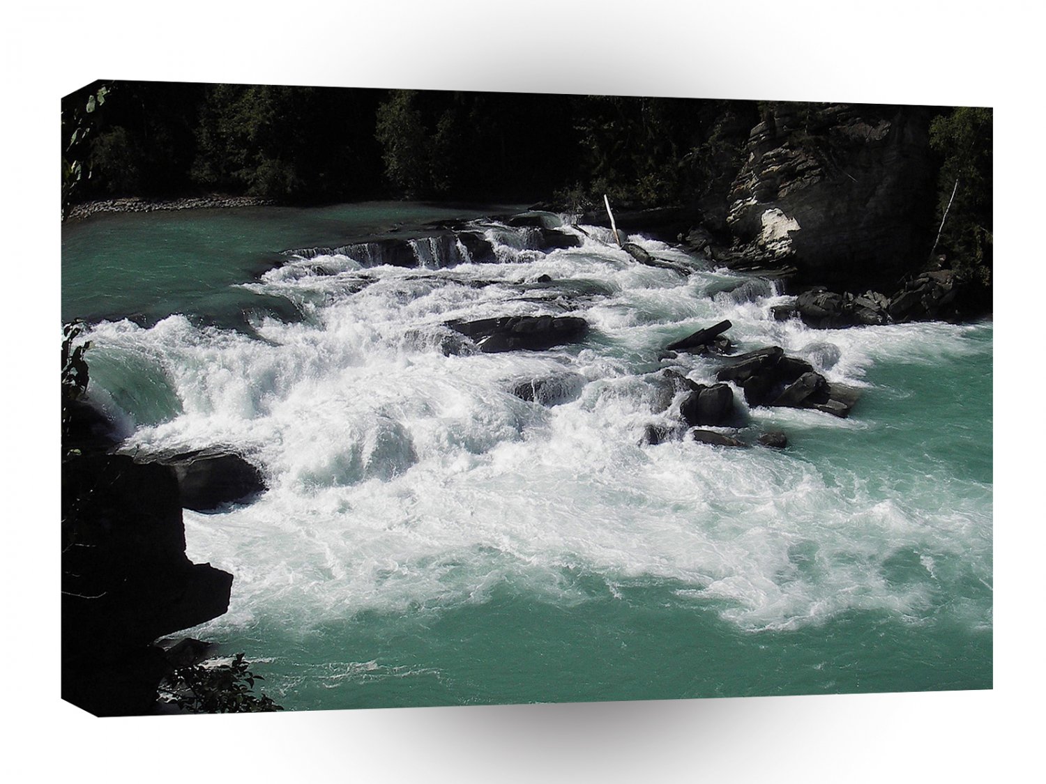 Water Lagoon White Rapids A1 XLarge Canvas