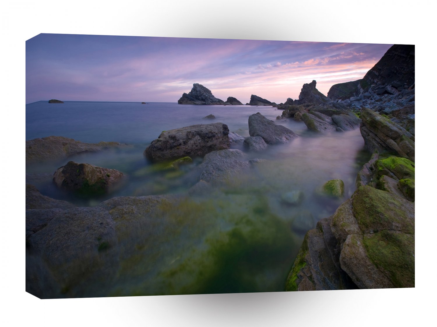 Water Misty Reef Rocks A1 XLarge Canvas