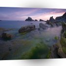 Water Misty Reef Rocks A1 XLarge Canvas