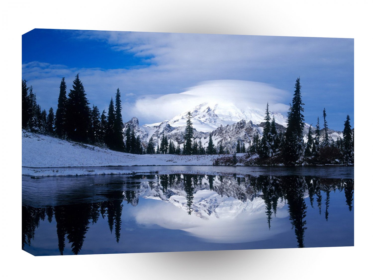 Water Mount Rainier Reflected Tipsoo Lake A1 XLarge Canvas