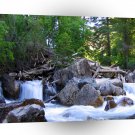 Water Mountain River Falls A1 XLarge Canvas