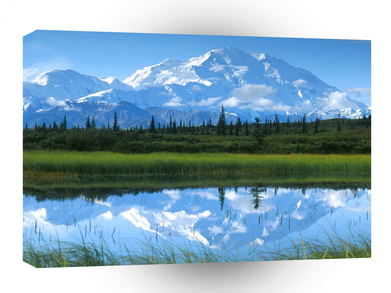 Water Mountian Reflection A1 XLarge Canvas