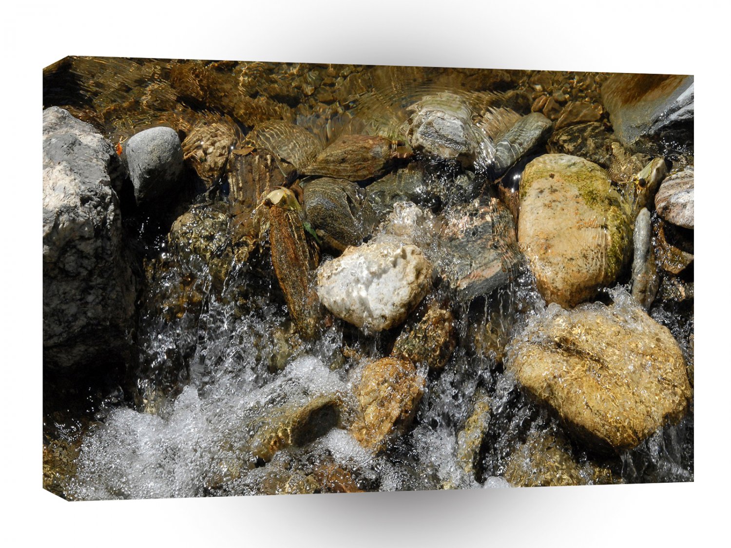 Water Pebble Stream A1 XLarge Canvas
