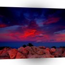 Water Red Rock Night A1 XLarge Canvas