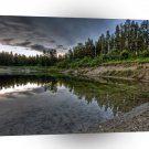 Water Reservior Reflections A1 XLarge Canvas
