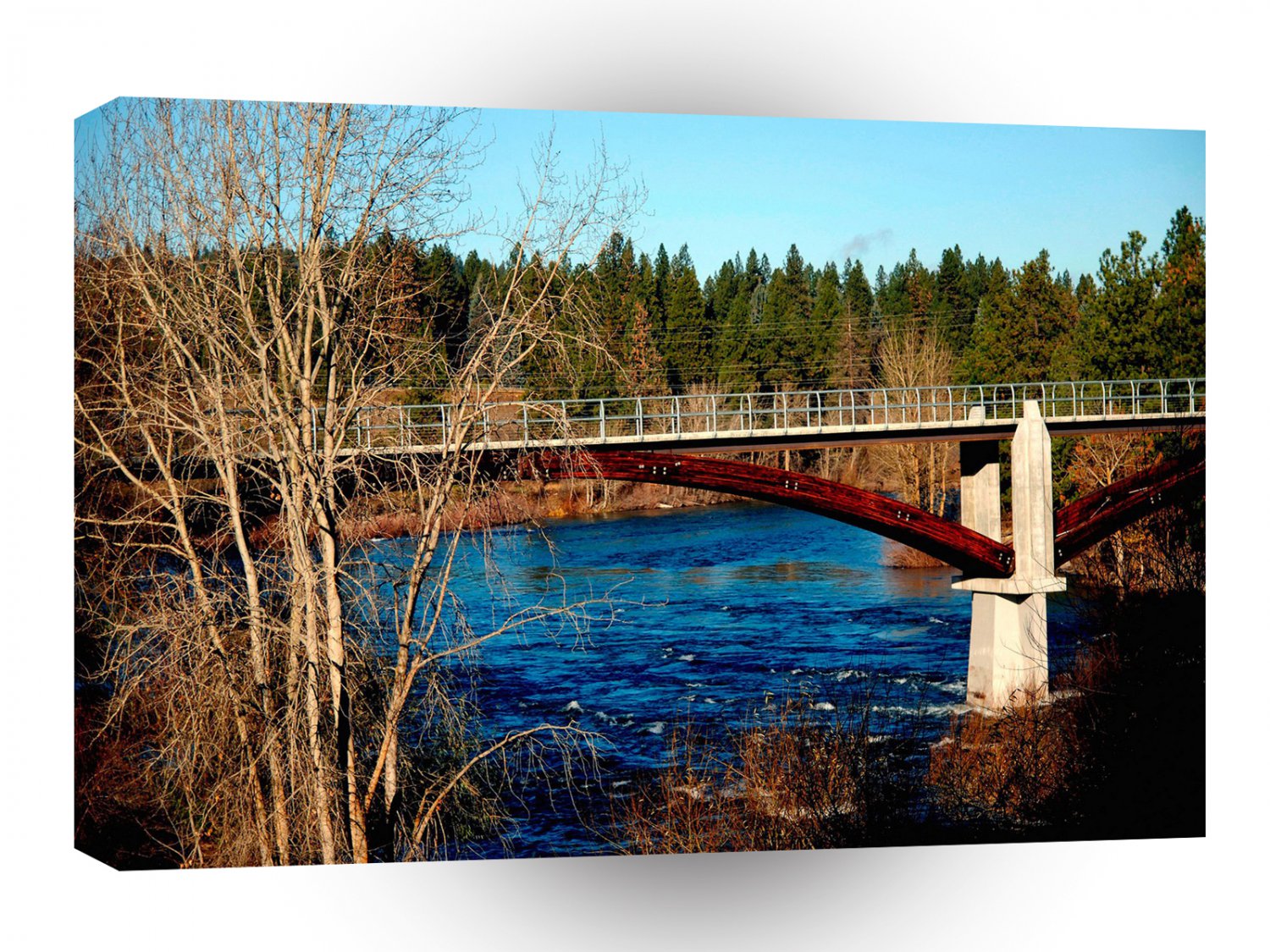 Water River Canada Bridge A1 XLarge Canvas