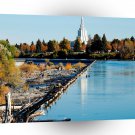 Water River City Barrier A1 XLarge Canvas