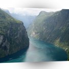 Water River Lake Mountains A1 XLarge Canvas