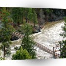 Water River Rage Bridge A1 XLarge Canvas