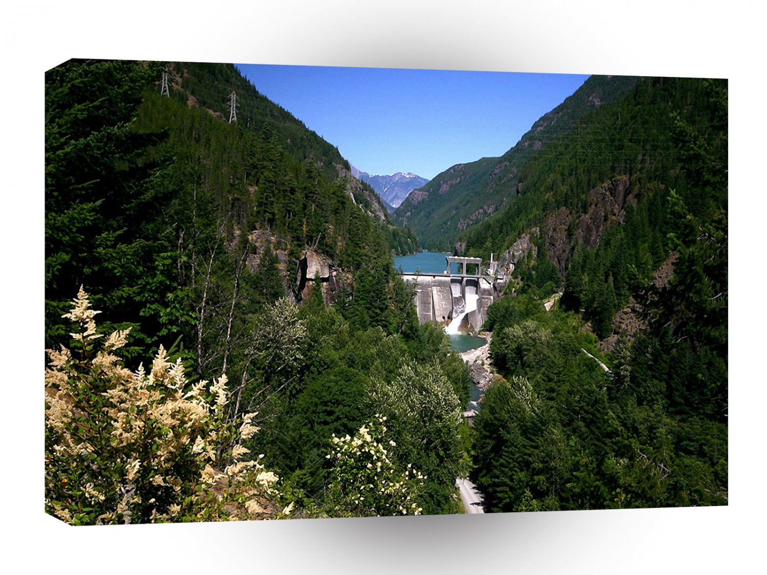 Water River Valley Dam A1 XLarge Canvas
