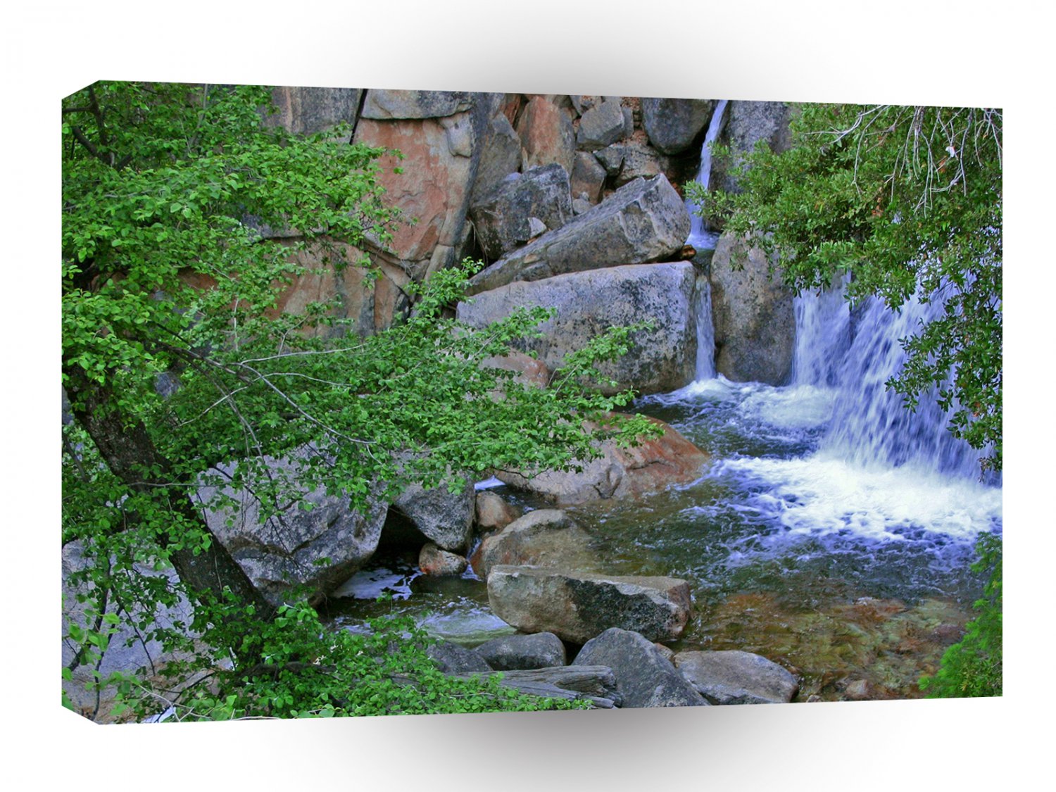 Water Rocky Wilderness Flows A1 XLarge Canvas