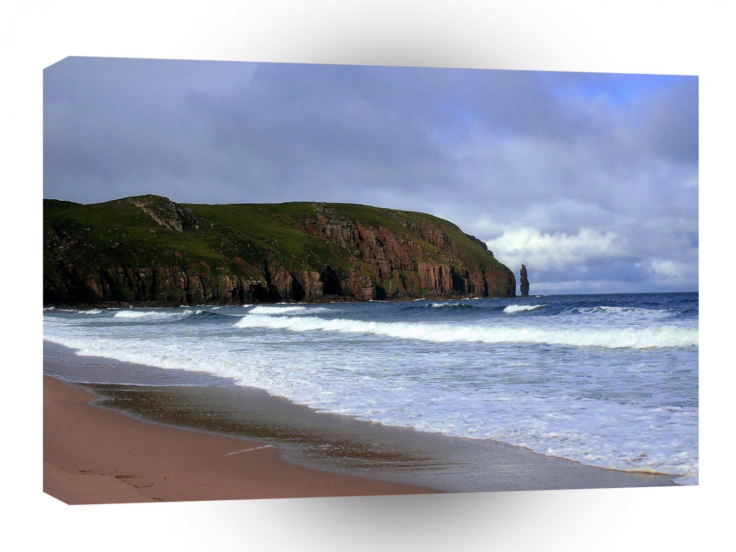 Water Sand Stone Cliffs Beach A1 XLarge Canvas