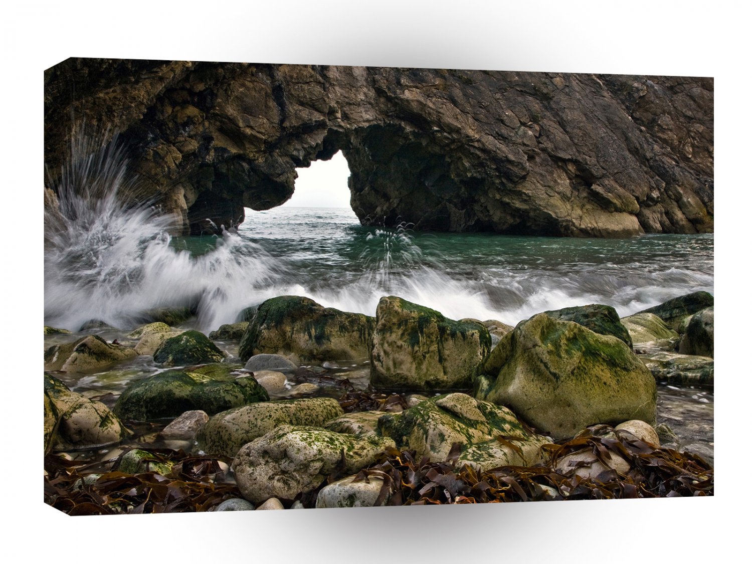 Water Sea Arched Cliffs Close Up A1 XLarge Canvas