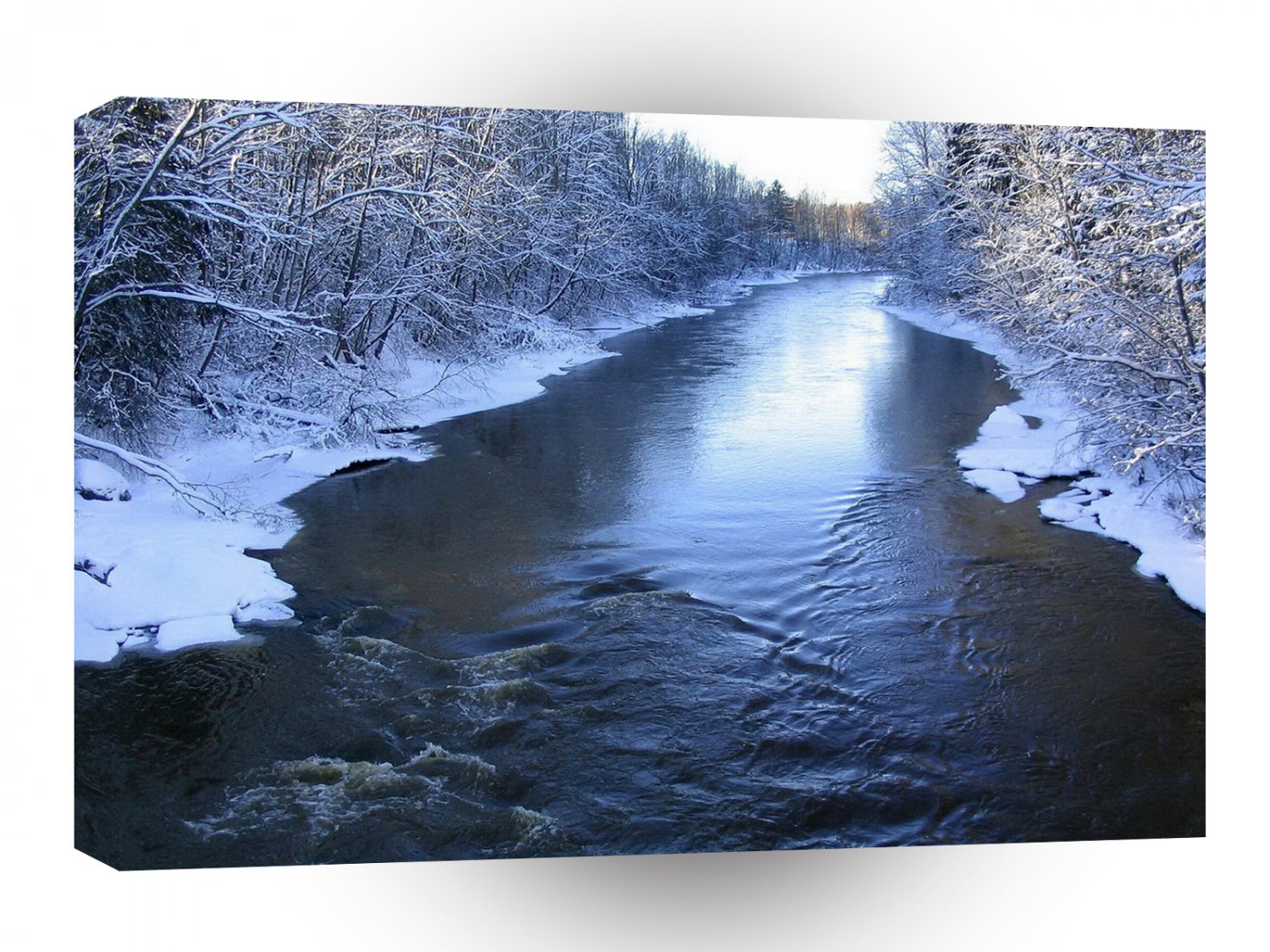 Water Snow Covered Winter A1 XLarge Canvas
