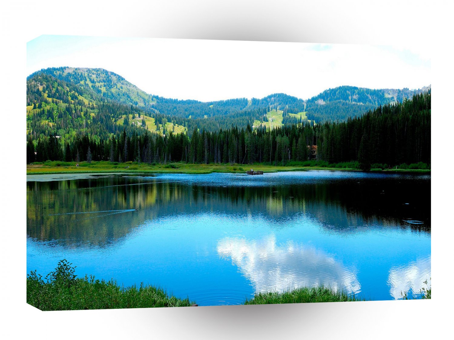 Water Summer Glow Reflection A1 XLarge Canvas