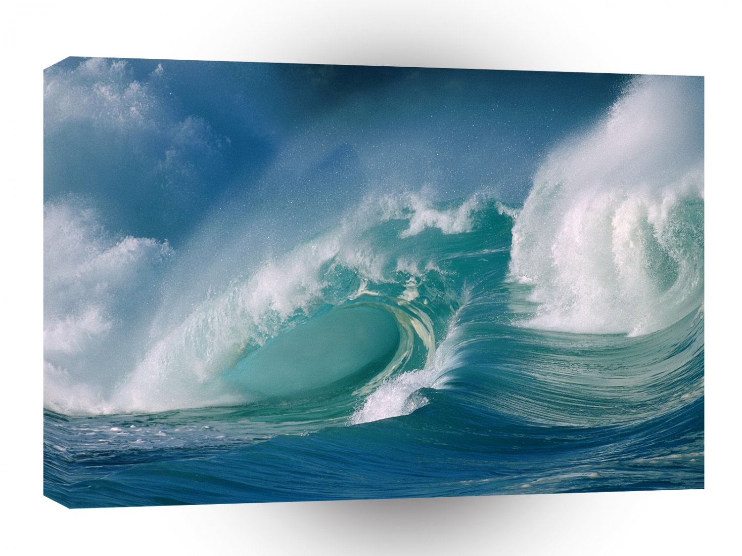 Water Surf Crashing Down A1 XLarge Canvas