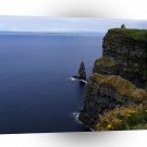 Water Top View Rugged Cliff A1 XLarge Canvas