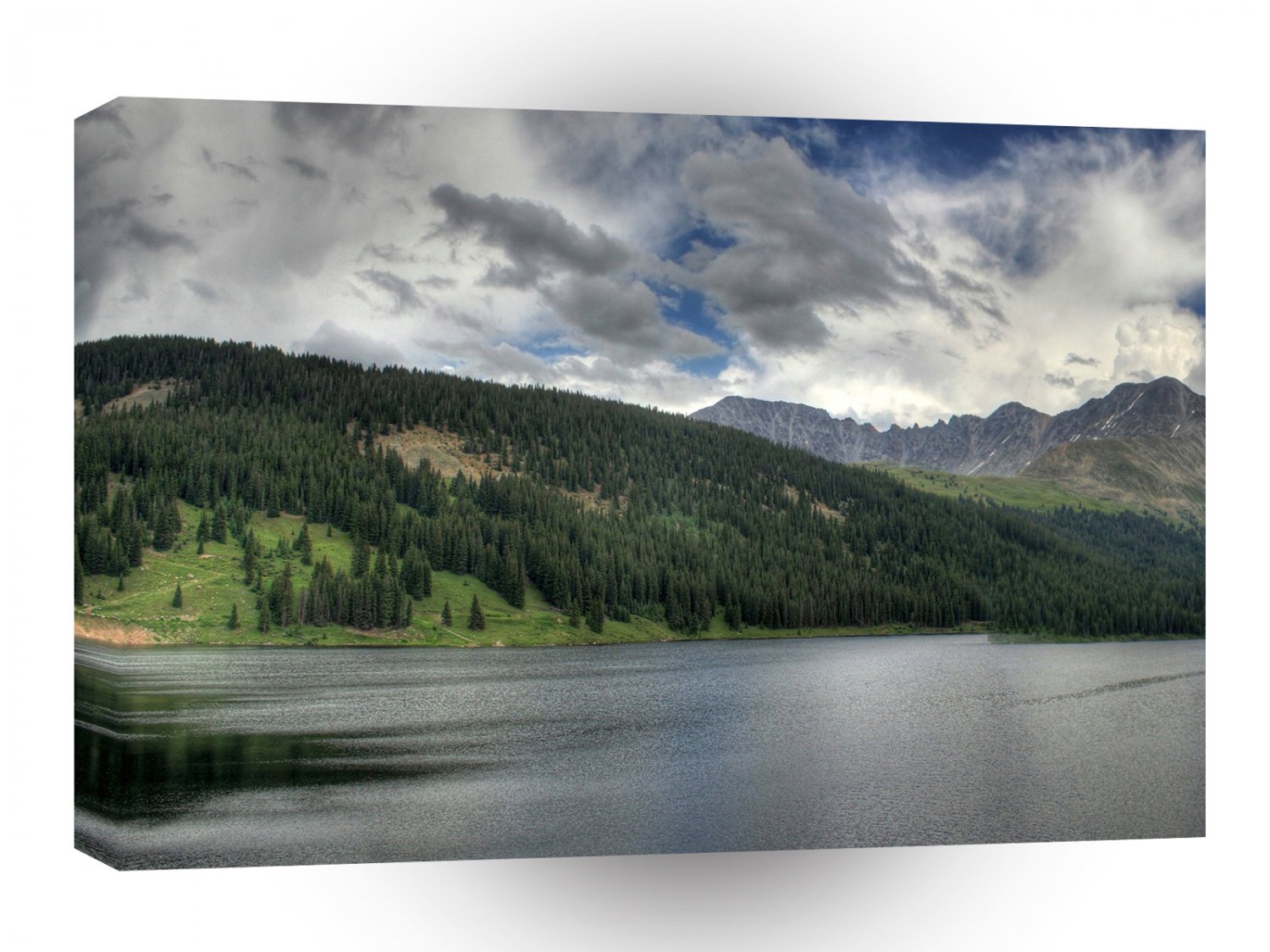 Water Valley Lake Mountains A1 XLarge Canvas