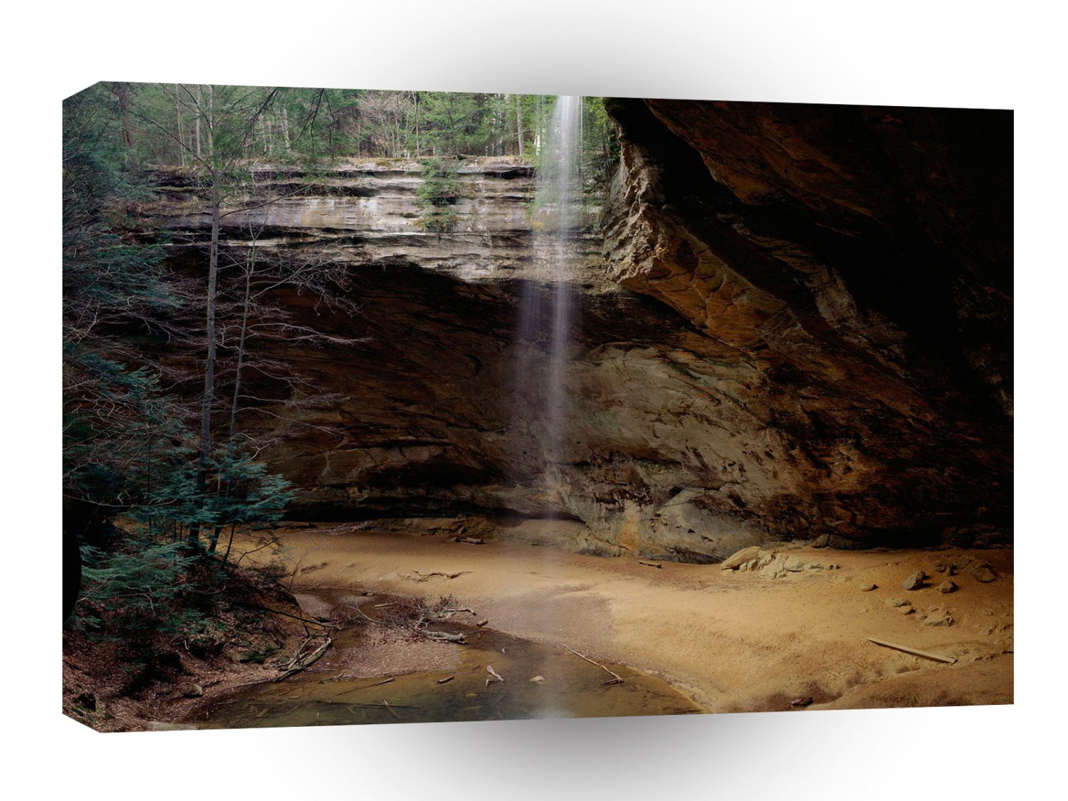 Waterfall Ash Cave Hocking Hills State Park Ohio A1 XLarge Canvas