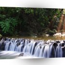 Waterfall Distant Light Hits River Flow A1 XLarge Canvas