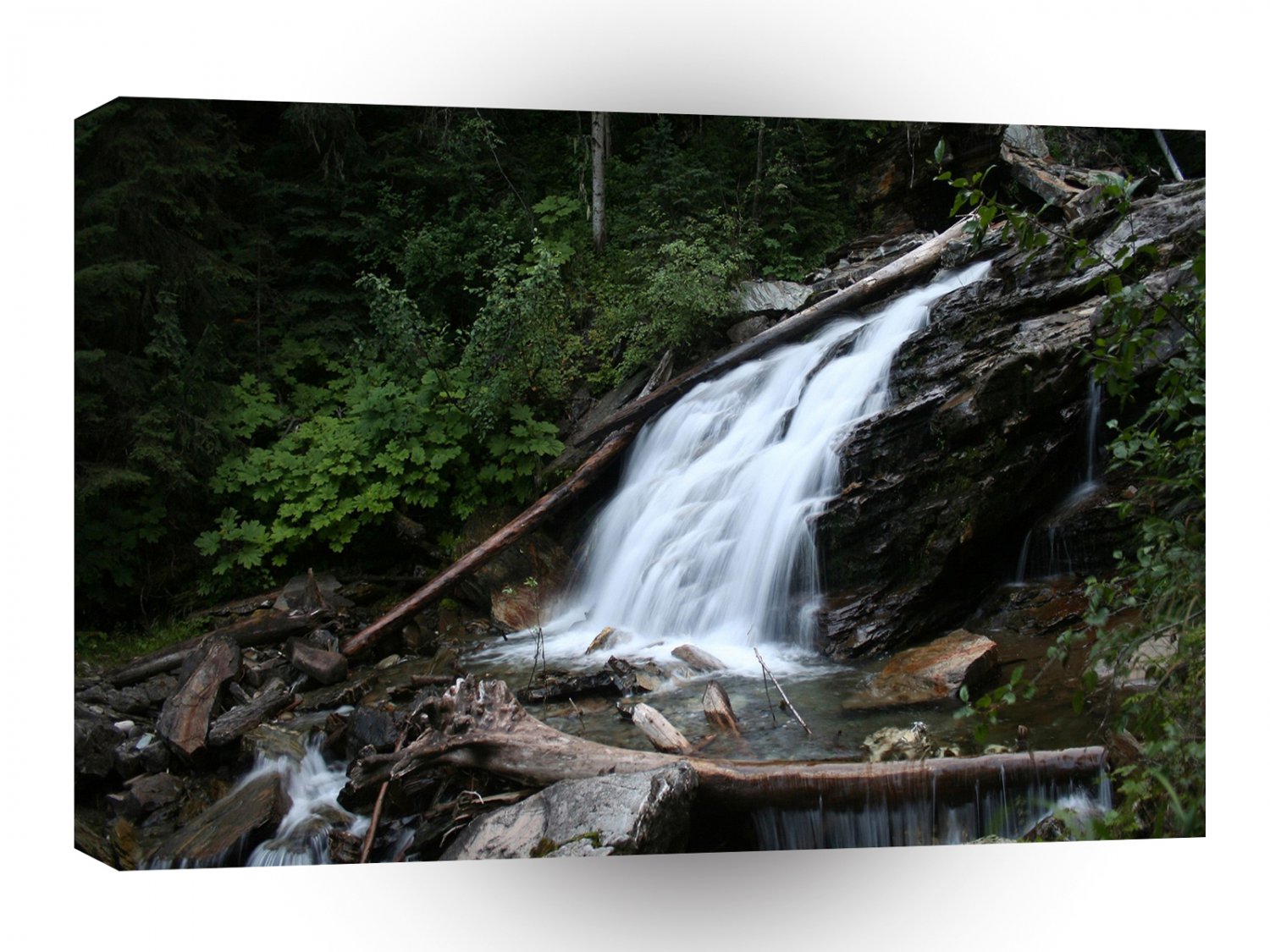 Waterfall Falling Tree Falls A1 XLarge Canvas