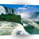 Waterfall Iguassu Blue Sky Brazil A1 XLarge Canvas