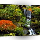 Waterfall Japanese Garden Portland A1 XLarge Canvas