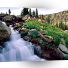 Waterfall Rushing Of Spring Teton Park Wyoming A1 XLarge Canvas