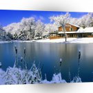 Winter Country Retreat A1 XLarge Canvas