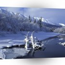 Winter Eagle River A1 XLarge Canvas